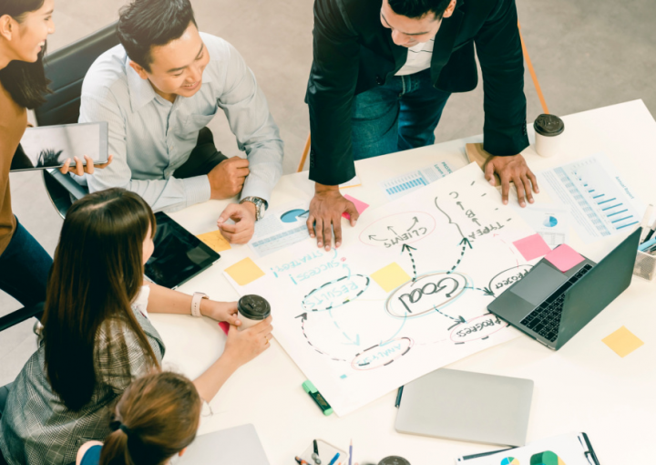 Marketing partner working towards business goals.